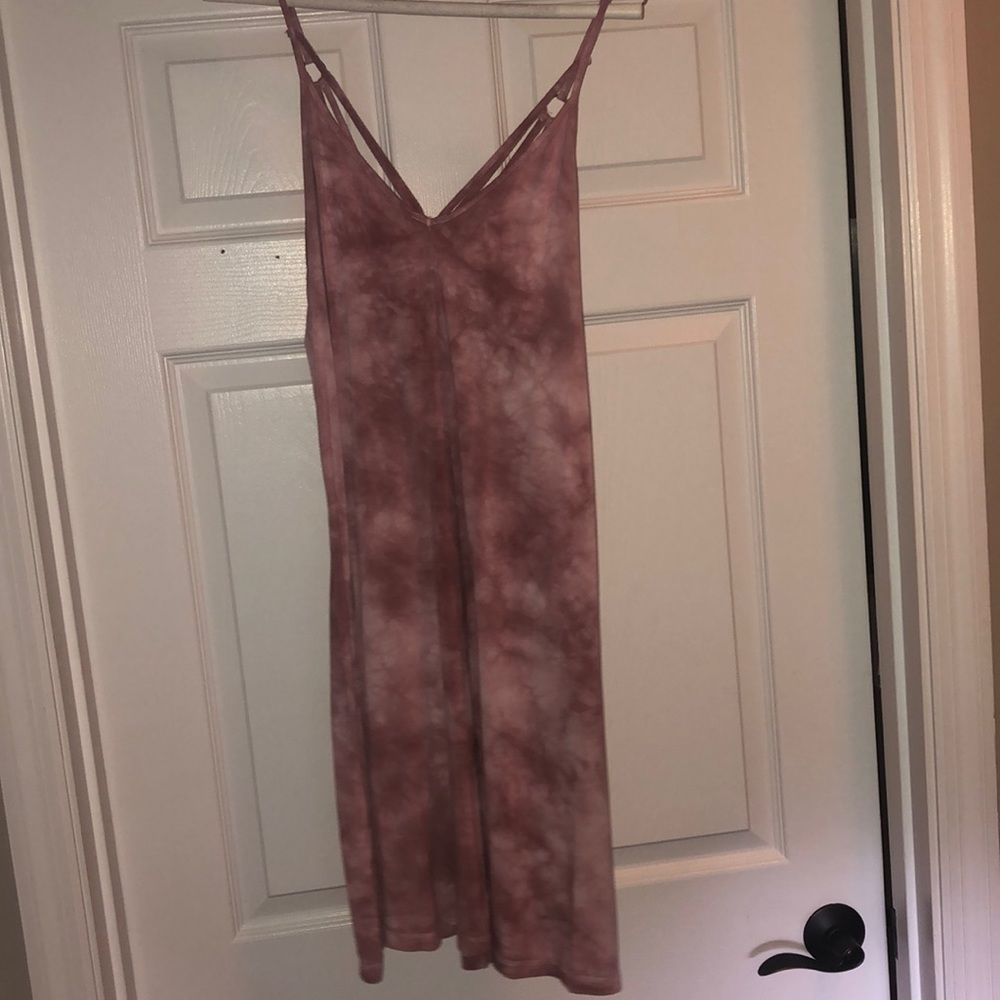 Pink Tie-Dye Dress